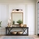 preview thumbnail 4 of 13, Modern Farmhouse 4-Light Black Gold Bathroom Vanity Lights Glass Wall Sconces - D32.3" x H8.6"