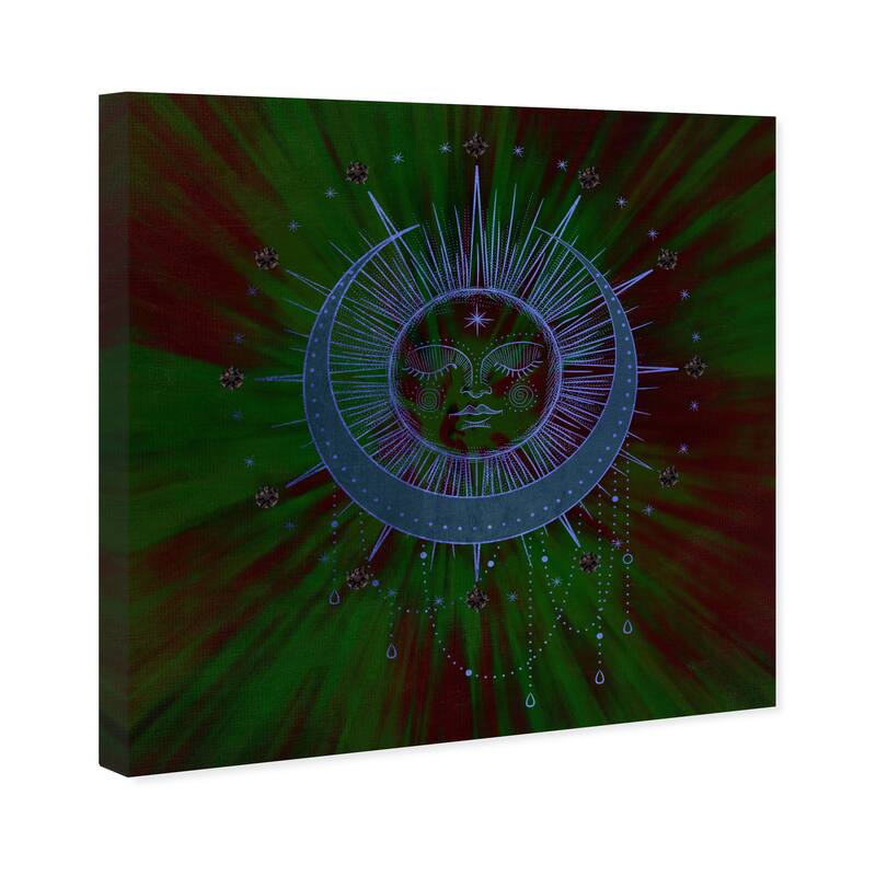 Wynwood Studio Prints Astronomy and Space Solar Luna Pastel Pink and Lavender Modern & Contemporary Wall Art Canvas Print
