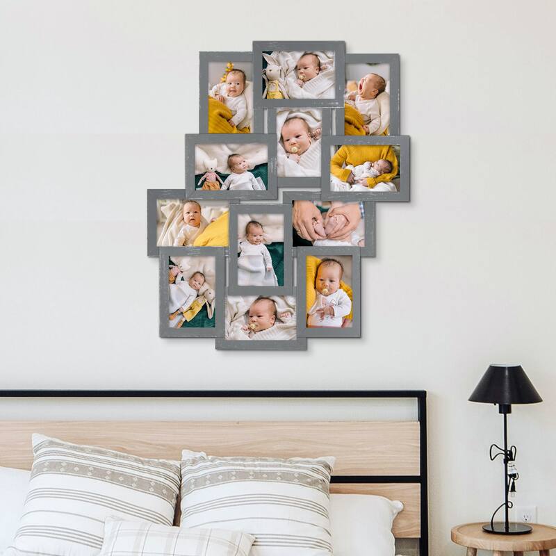 HELLO LAURA 12 Opening Decorative Wall Hanging Collage Picture Photo Frame