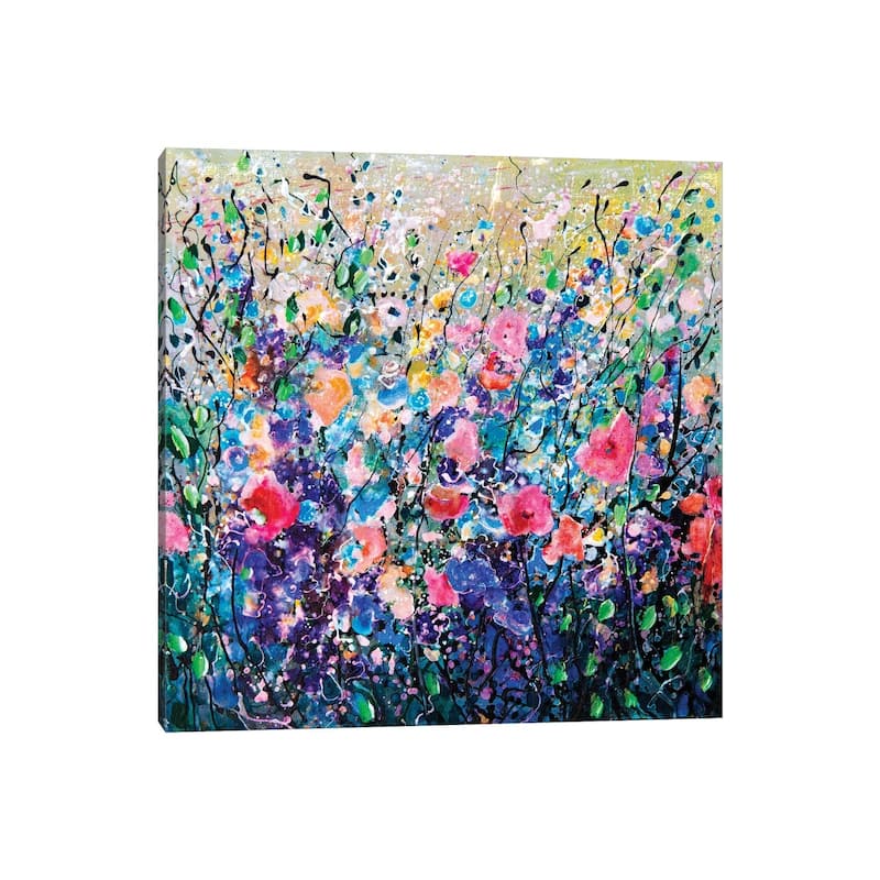 iCanvas " Colorful Flowers Painting " by OLena Art Canvas Print