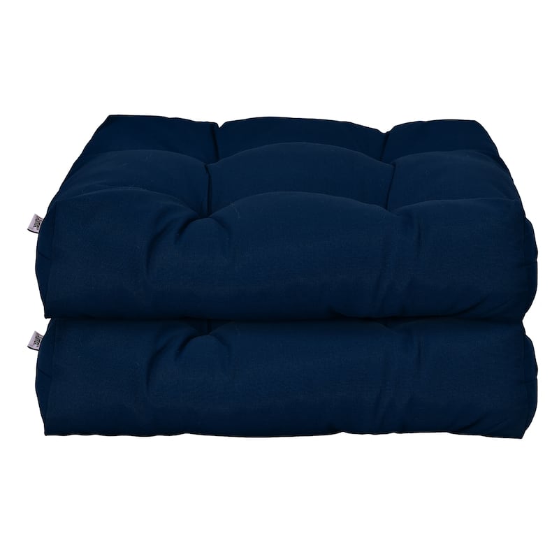 Costway 2 PCS 21'' x 21'' Patio Chair Seat Cushion Pads Indoor/Outdoor