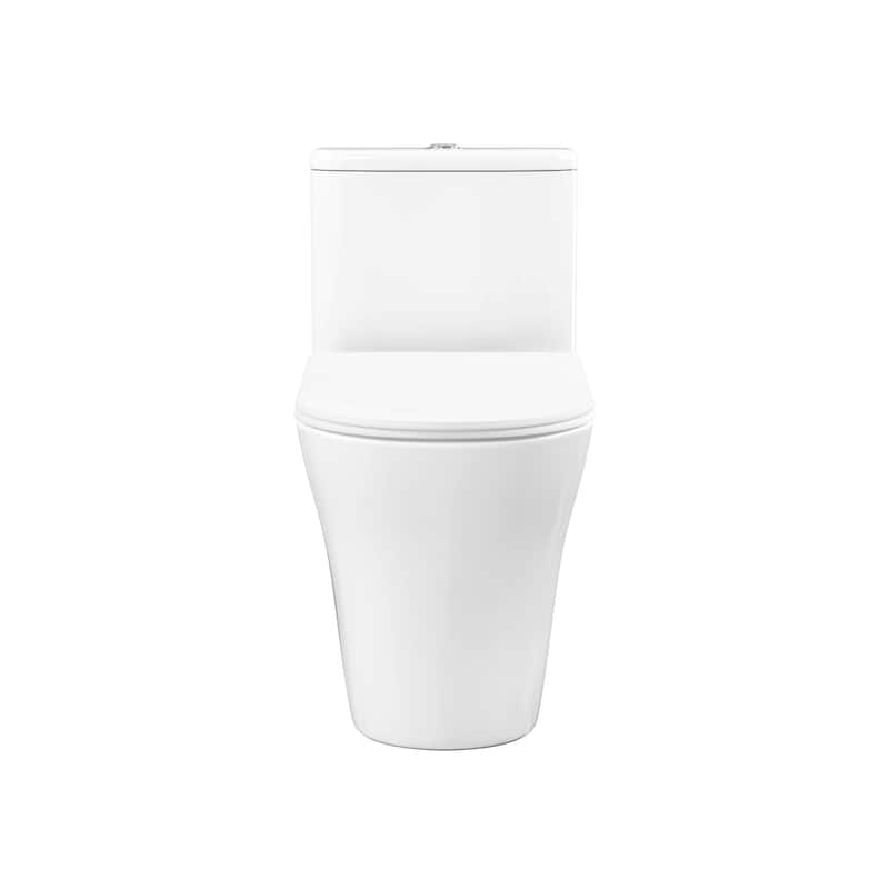 Cascade One-Piece Compact Toilet Dual-Flush 1.1/1.6" - 24.61" x 14.76" 28.35"