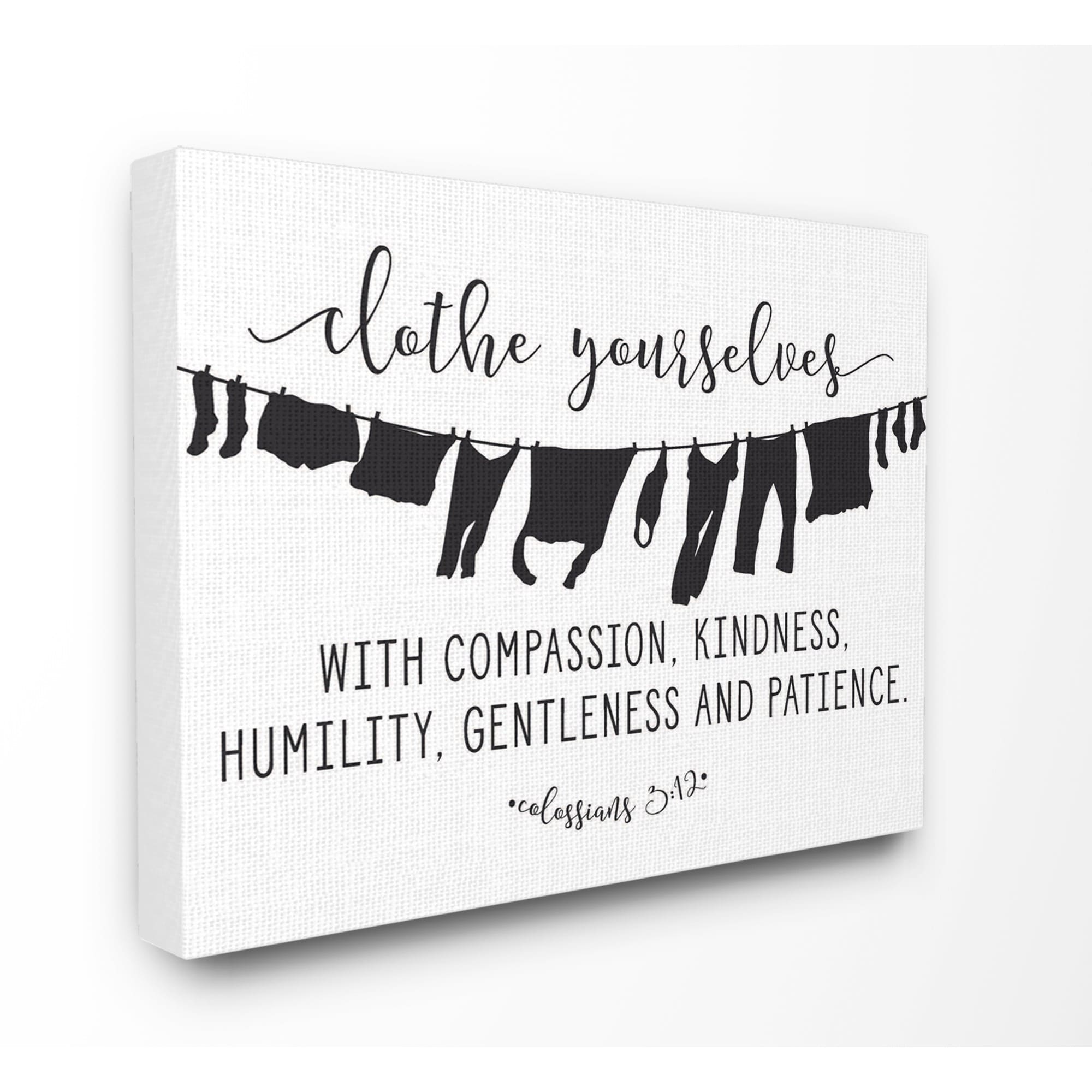 Stupell Clothe Yourselves With Compassion Wall Art-image