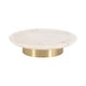preview thumbnail 1 of 8, Kate and Laurel Sevienne Round Tray. - 10" Diameter 10" Diameter - Gold