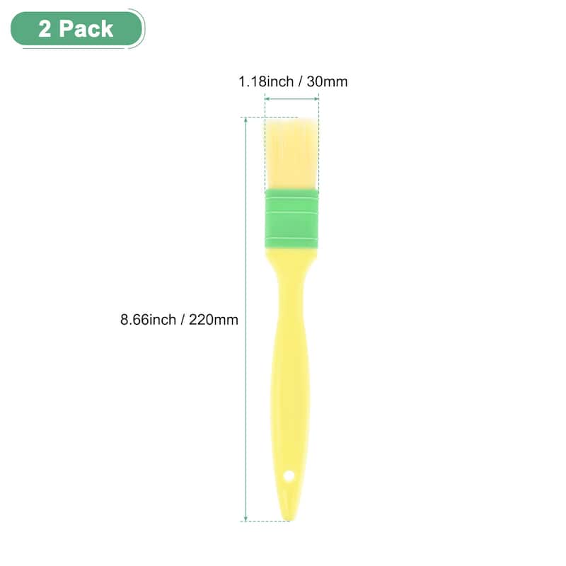 2-Pack Pastry Brush, Soft Basting Brush for Cooking
