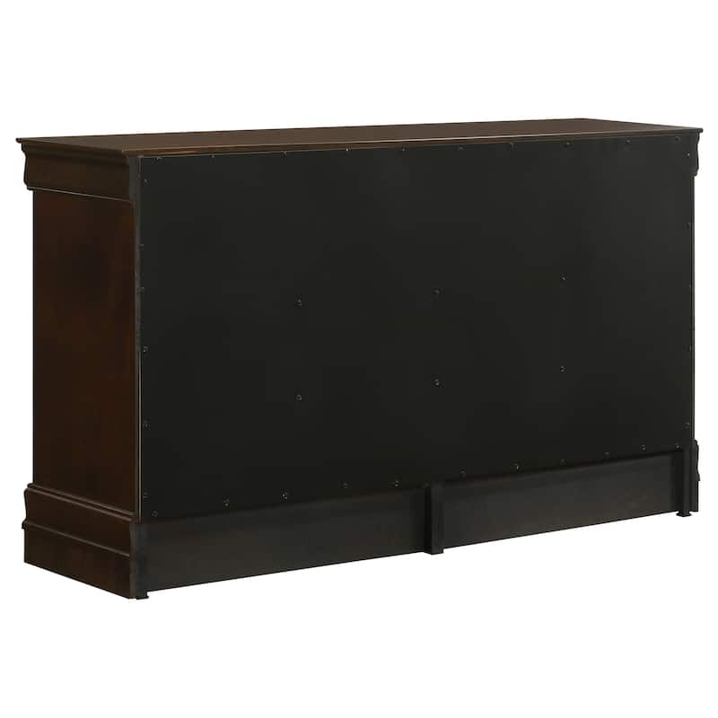 Louis Philippe Panel Bedroom Set Cappuccino