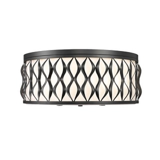 Z-Lite 1948F20 Harden 5 Light 21" Wide Flush Mount Drum Ceiling