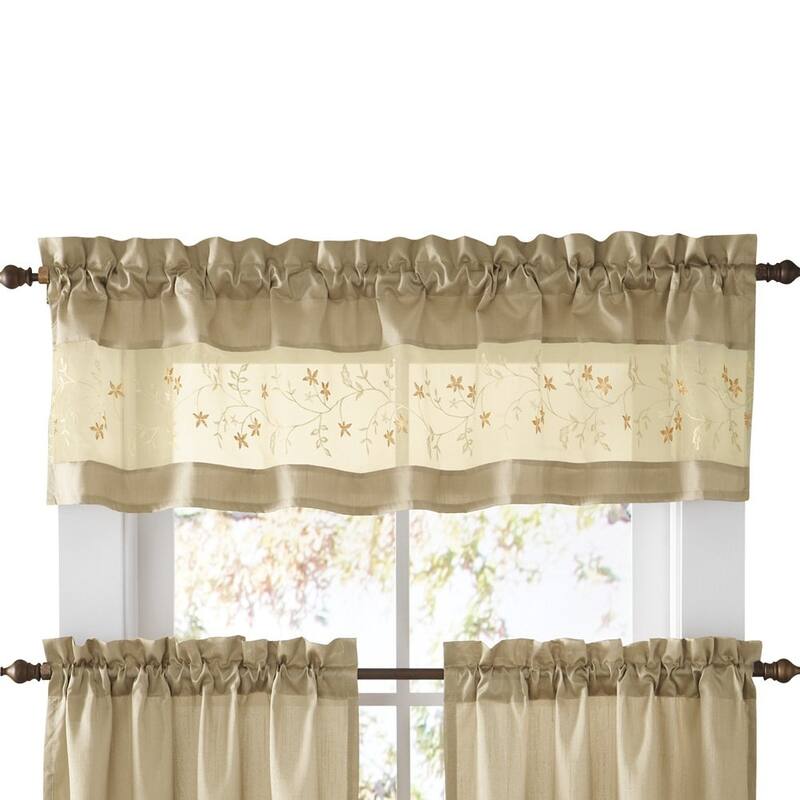 Embroidered Vines Fairfield Cafe Curtain