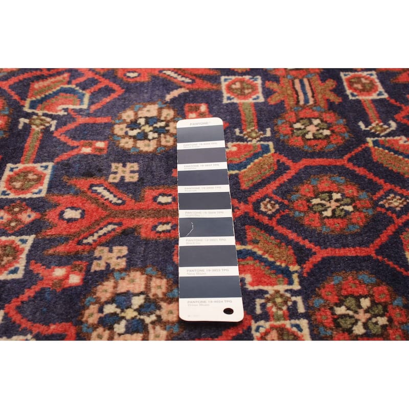 ECARPETGALLERY Hand-knotted Andelz Navy Wool Rug - 3'7 x 9'6
