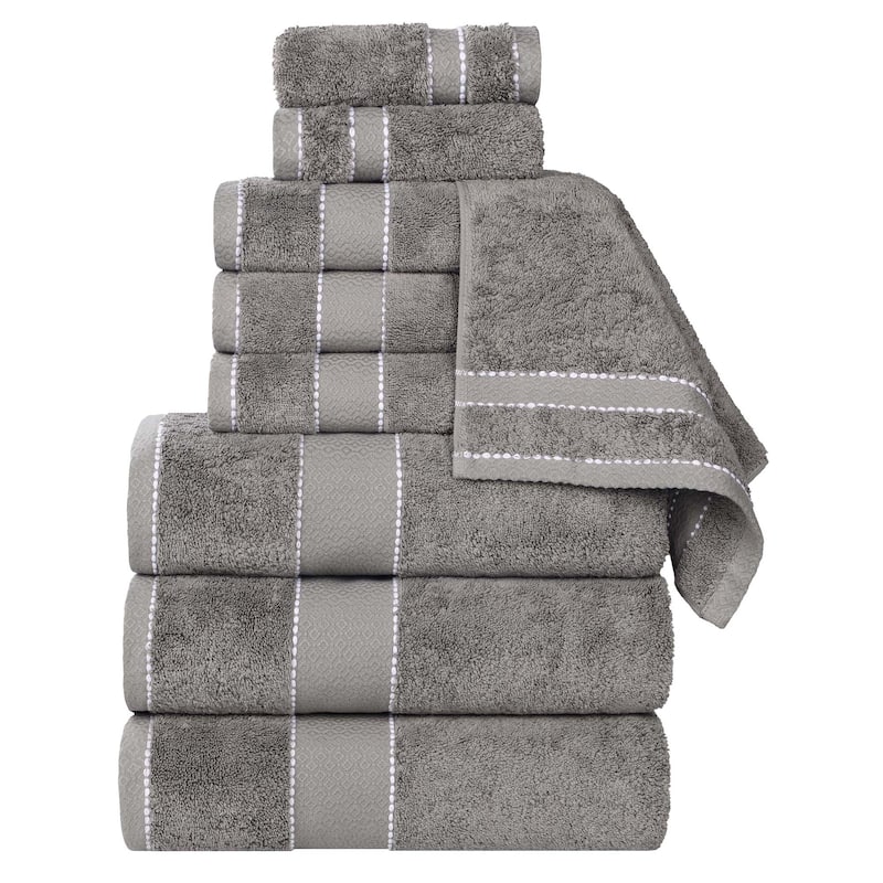 Superior Niles Cotton Ultra-Plush Absorbent 9 Piece Towel Set