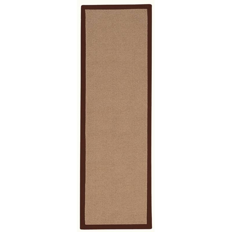 Linon Athena Cork Hand Finished Classic Rug - 2'6'' X 12' - Brown