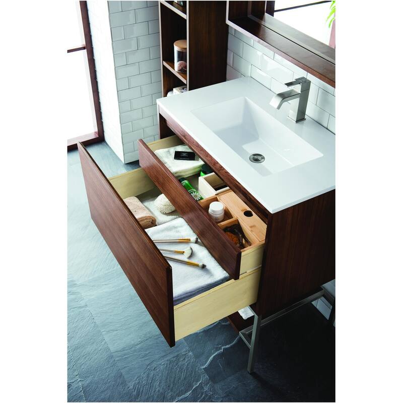 James Martin Vanities 805-V31.5-CB-GW Mantova 32" Single Basin Poplar
