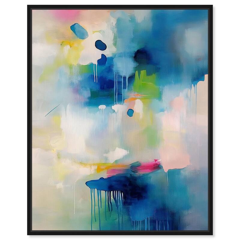 Prismatic Weeps Color I Canvas by Art Remedy - 36" x 45" - Black