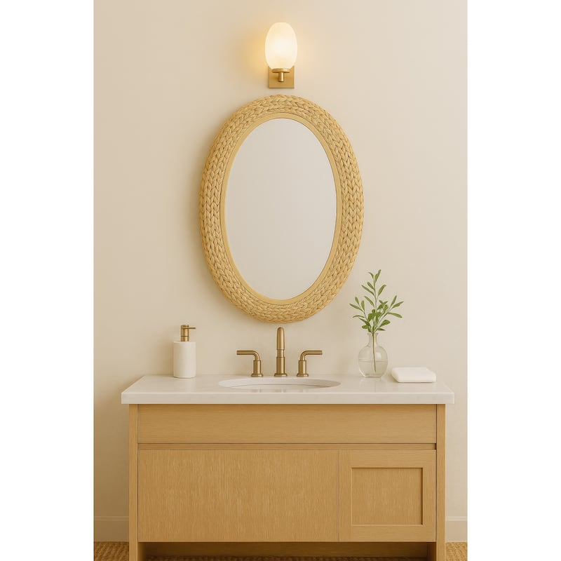 Varaluz Athena Oval Wall Mirror