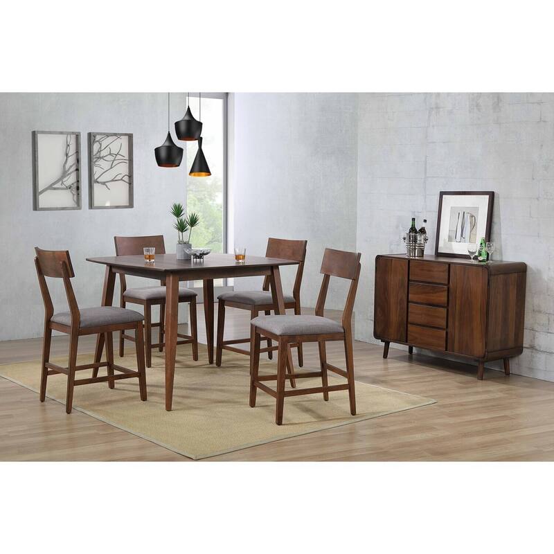 Counter Height Dining Set - 6 Person Pub Table with Buffet & Seats - Modern Kitchen Set