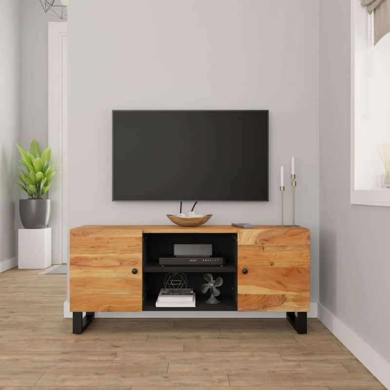 vidaXL TV Stand 41.3"x13"x18.1" Solid Wood Mango - 41.3" x 13" x 18.1" Acacia
