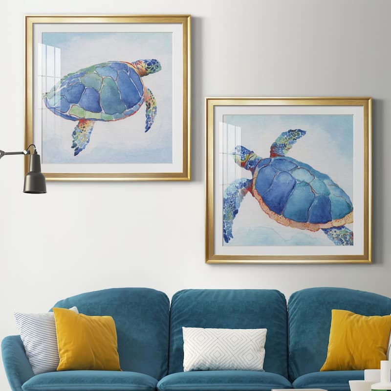 Galapagos Sea Turtle I Premium Framed Print - Ready to Hang