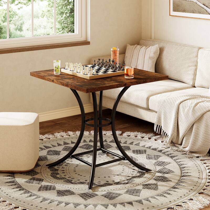 31.5" Square Dining Table, Farmhouse Dining Room Table