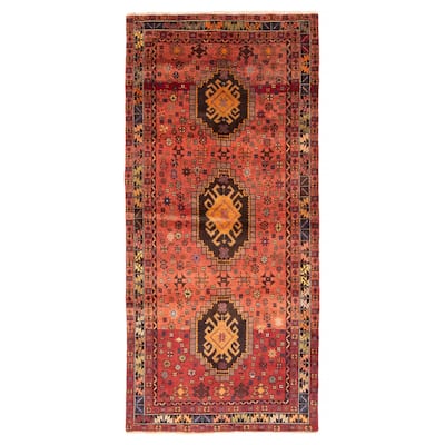 ECARPETGALLERY Hand-knotted Konya Anatolian Red Wool Rug - 2'11 x 6'5
