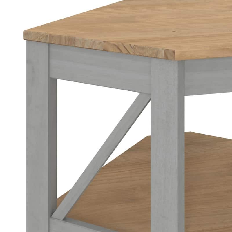 Wood Corner Bookcase 4 Shelf Corona