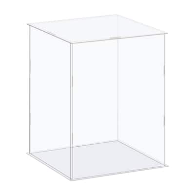 Display Case Box Acrylic Box Transparent Showcase 16x16x21cm for Collectibles