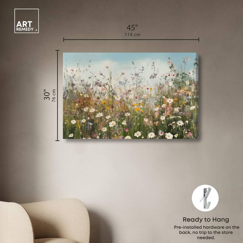 Glimmering Glade Garden III Canvas by Art Remedy, Gallery Wrapped