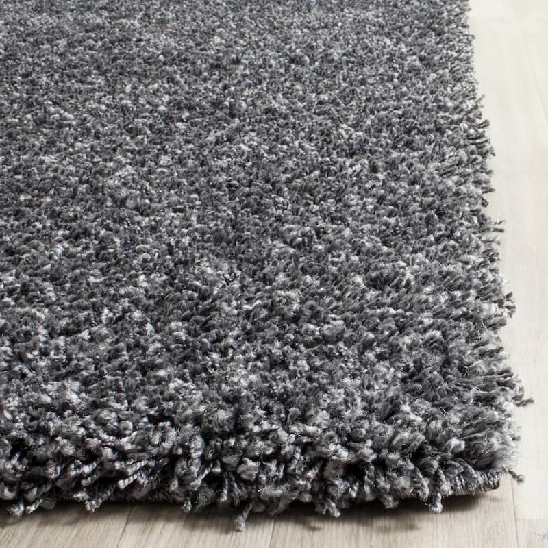 SAFAVIEH California Premium Shag Izat 2-inch Thick Area Rug - 11' x 15' - Dark Grey