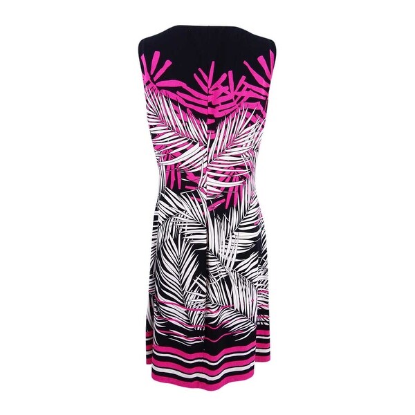 tommy hilfiger black and pink dress