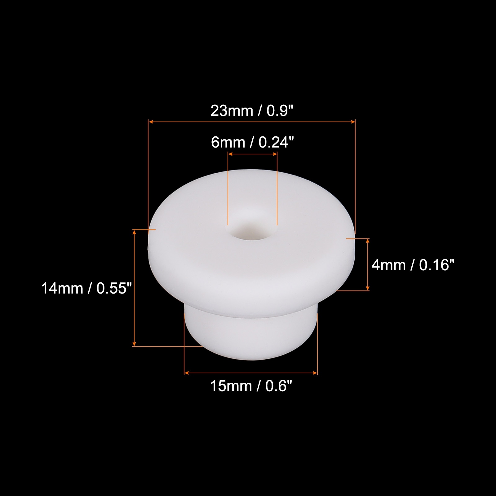 T Type Rubber Grommet Mount Dia Seal Protection Flexible Hole Plugs