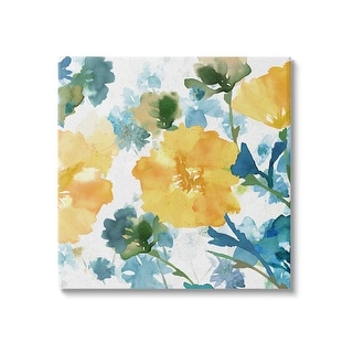 Stupell Yellow Hibiscus Arrangement Canvas Wall Art Design by Flora ...