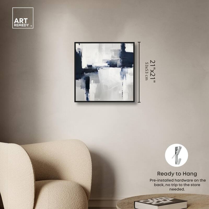 Porcelain Blue on White II Canvas by Art Remedy