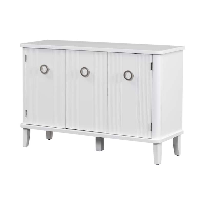 Mandschuric Cabinet with Three Acacia Solid Doors