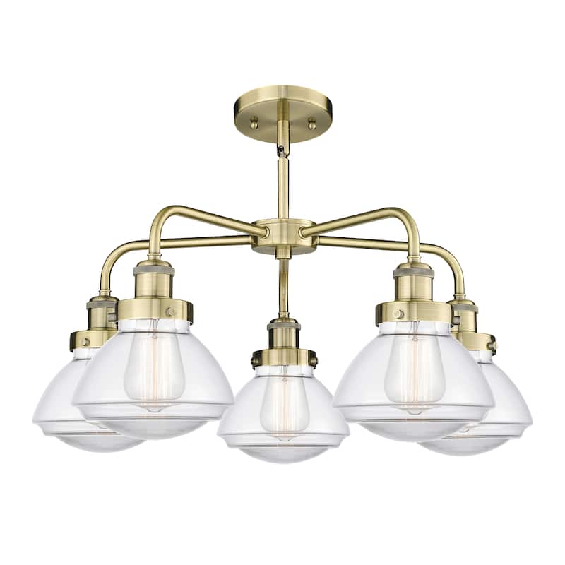 Innovations Lighting Olean - 5 Light 25" Stem Hung Chandelier