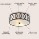 preview thumbnail 48 of 60, Elizabeth Metal LED Flush Mount, by JONATHAN Y