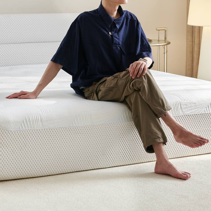 Compressed Integrated Bed A-QUEEN,Frame & Mattress,Cooling & Breathable Mattress