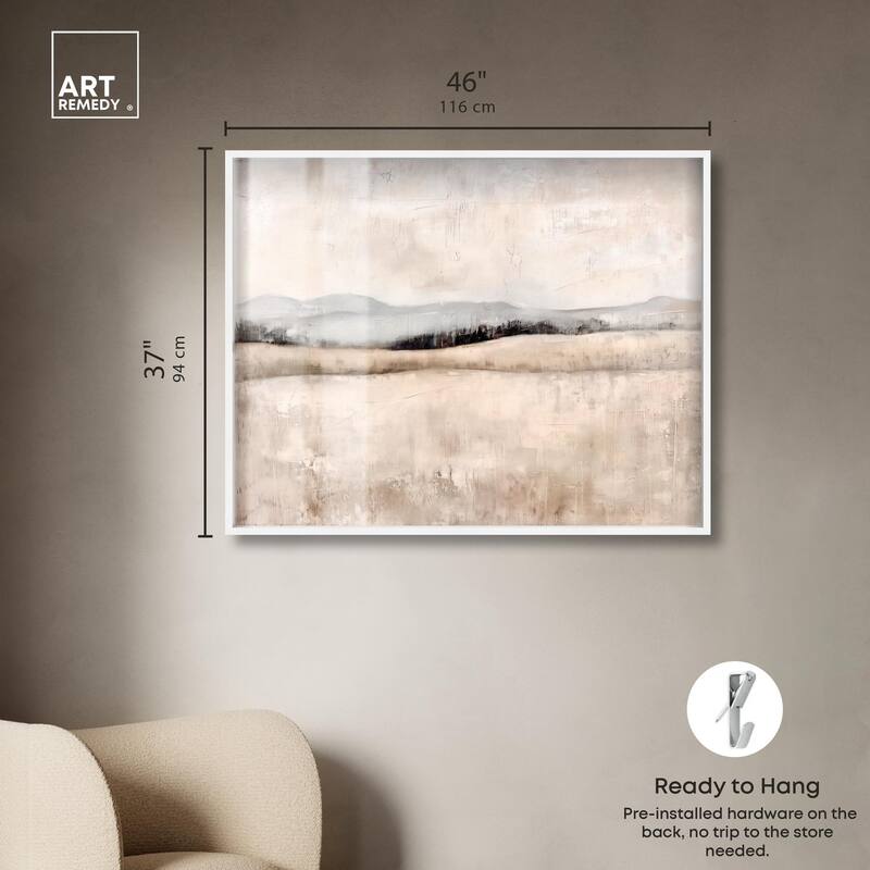 Distant Hills I Shadowbox by Art Remedy
