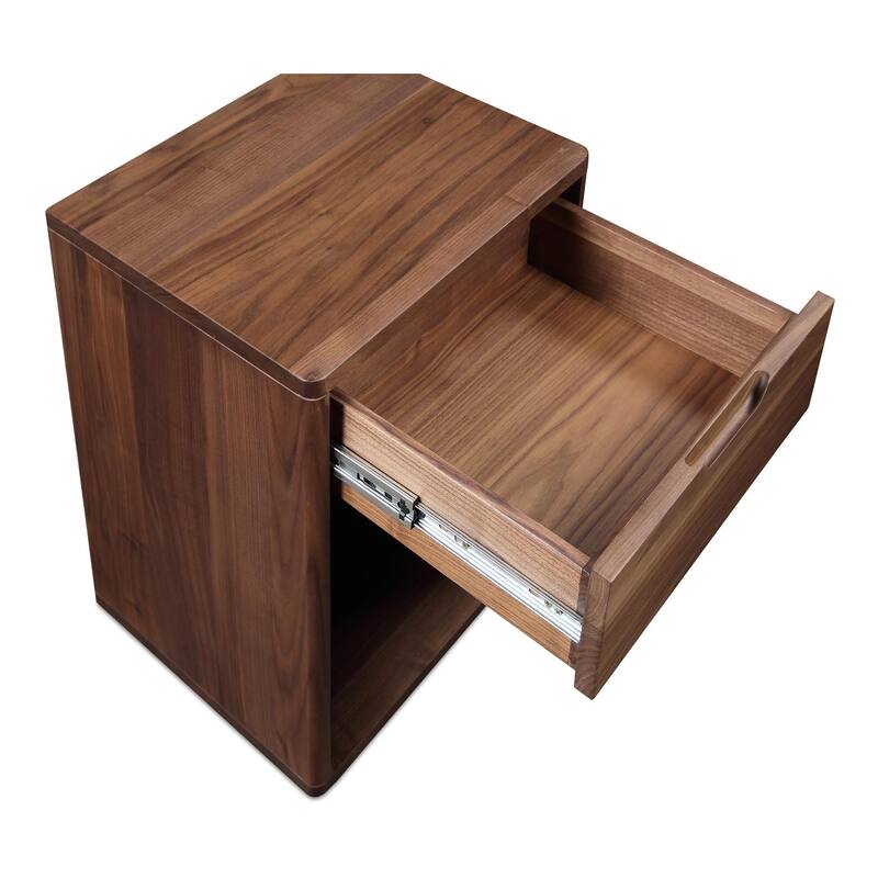 NADAAL STUDIOS Darcy, Nightstand With Drawer, Walnut