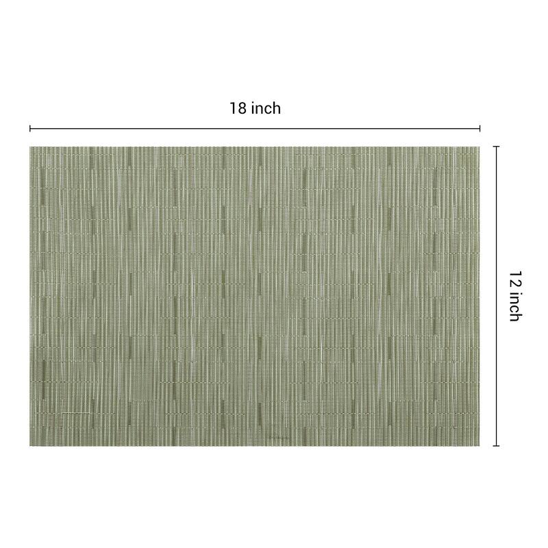Placemats Set of 6 PVC Placemats for Kitchen Dining Table Washable - 18*12Inch