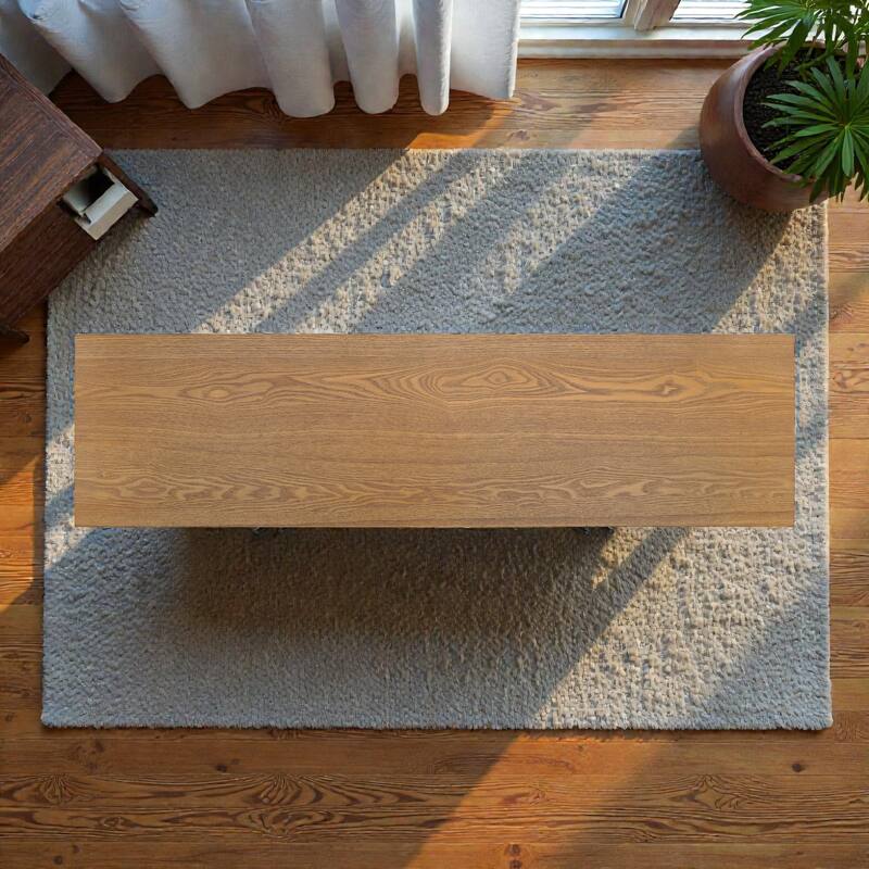 59'' Modern Black Sideboard Buffet Cabinet with 4 Doors, MDF & Ash Veneer Storage Console with Metal Handles