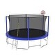preview thumbnail 14 of 14, 15ft Round Outdoor Trampoline with Safety Enclosure Net