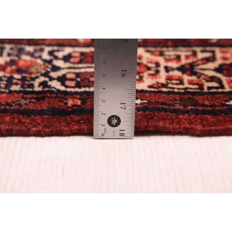 ECARPETGALLERY Hand-knotted Andelz Black, Red Wool Rug - 3'8 x 10'8