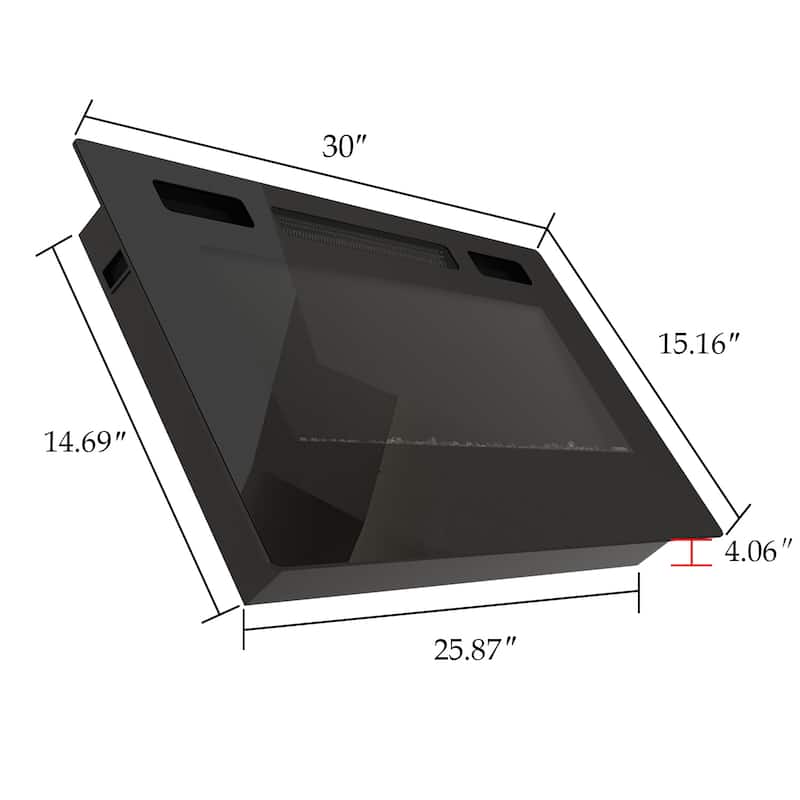 Electric Fireplace TV Stand TV Console Recessed Electric Fireplace