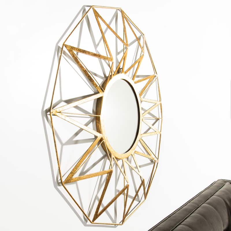 SAFAVIEH Shanae Gold 31-inch Decorative Mirror - 30.5" x 2.5" x 30.5" - 31Wx3Dx31H