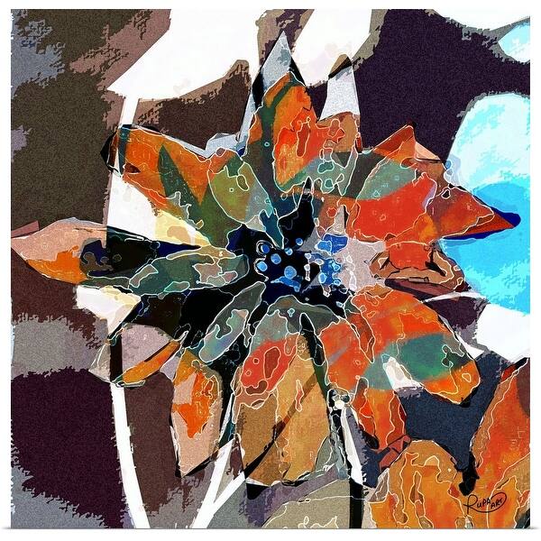 Shop Abstract Flower Iv Poster Print Overstock 30184082