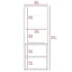 preview thumbnail 10 of 31, TUHOME Mila Wall-Mounted Bathroom Medicine Cabinet with Open & Closed Storage