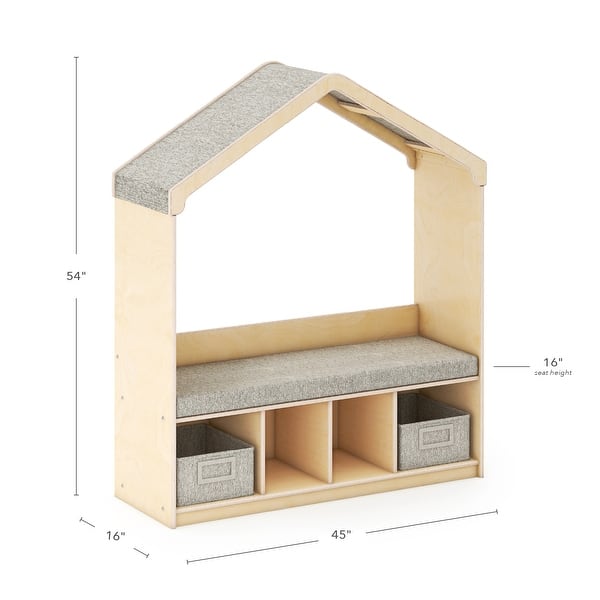 dimension image slide 1 of 2, EdQ Reading Nook with Storage