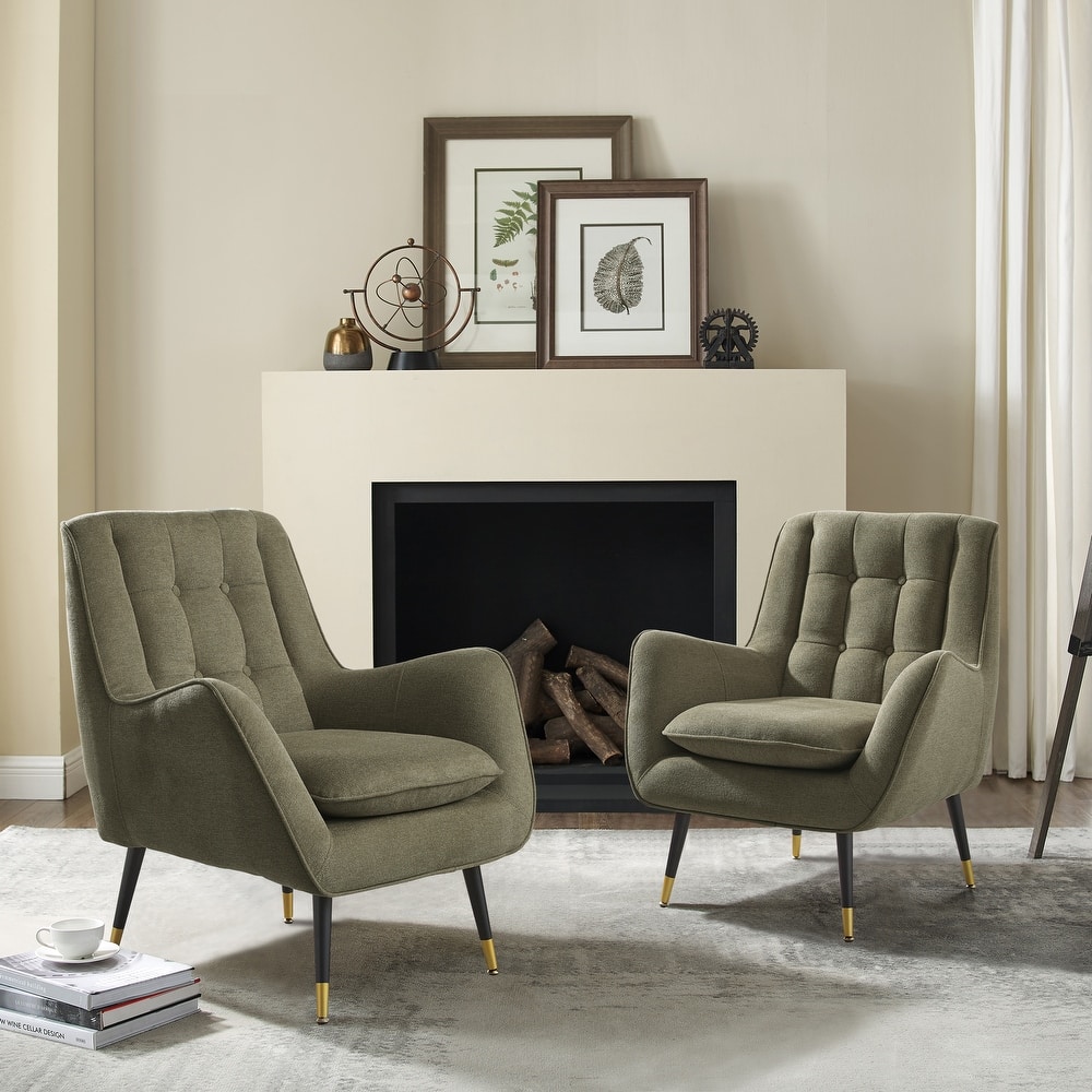 Art Leon Mid-century Modern Accent Arm Chair (SET OF 2)