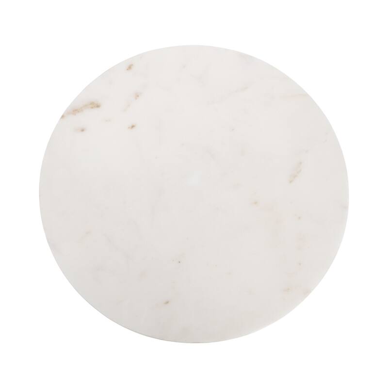 Kate and Laurel Nisha Round Marble Drink Table