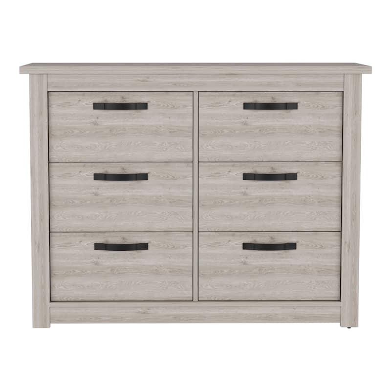 Bellingham 6-Drawer Dresser Light Gray