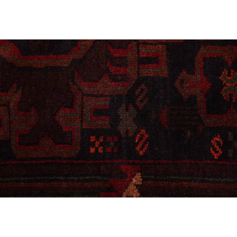 ECARPETGALLERY Hand-knotted Teimani Dark Brown Wool Rug - 3'7 x 6'3